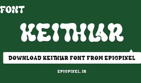 تصویر فونت Keithlar انگلیسی 