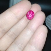 تصویر نگین یاقوت استار صورتی کد 7436 