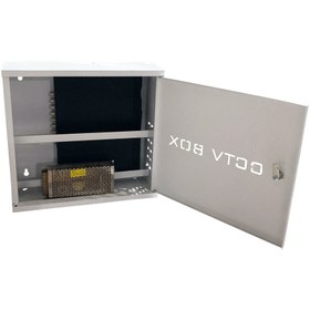 تصویر رک دیواری عمودی رنگ سفید CCTV-W Box