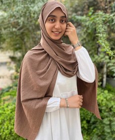 تصویر شال کشی نگین دار موکا 