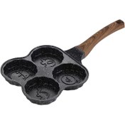 تصویر ماهیتابه پنکیک چهارخونه عروسکی 