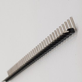 تصویر پین هدر نر 1x40 نود درجه 2.54mm 