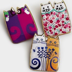 تصویر سنجاق سینه گربه کد2 