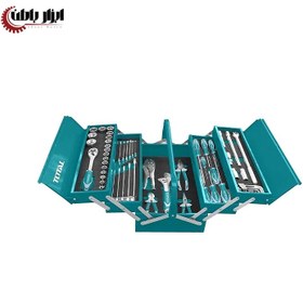 تصویر مجموعه ابزار 59 پارچه صنعتی توتال THTCS12591 Total 59 Pcs Tool Chest Set- THTCS12591