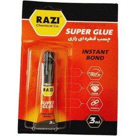 تصویر چسب قطره ای رازی مدل Super Glue حجم 3 میلی لیتر 