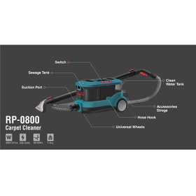 تصویر فرش شوی و مبل شوی 100 بار رونیکس مدل RP-0800 Ronix