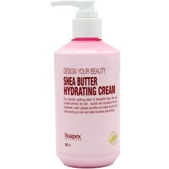 تصویر کرم مرطوب کننده و آبرسان پمپی سوپکس حاوی شی باتر حجم 250 میلی لیتر soapex- Moisturizing and hydrating Cream