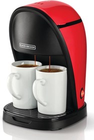 تصویر قهوه ساز بلک اند دکر مدل Black+Decker Coffee Maker DCM48-B5 به همراه دو فنجان Black+Decker Coffee Maker DCM48-B5 450W With Two Coffee Mugs And Measuring Spoon Set Red