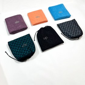 تصویر زیرانداز ورزشی استوپ دار مدل ALO مشکی 