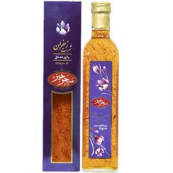 تصویر شربت پرمعلق زعفران سحرخیز وزن ۶۵۰ گرم 