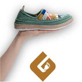 تصویر گیوه طرح گبه سبز 