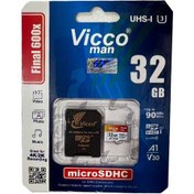 تصویر کارت حافظه vicco man + خشاب مدل Final 600x ظرفیت 32 گیگ 