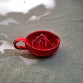 تصویر آب مرکبات گیری سرامیکی دستساز - اخرایی 