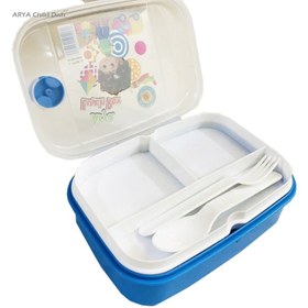 تصویر ظرف غذا مستطیل سوپاپ‌دار آریا کد 6023 Arya Lunch Box - 6023