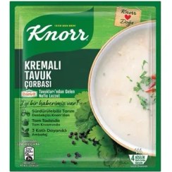 تصویر سوپ آماده خامه ای کنور طعم مرغ 65 گرم Knorr cream soup, chicken flavor, weight 65g