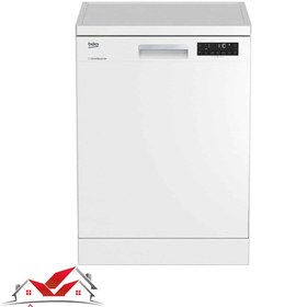 تصویر ماشین ظرفشویی 14 نفره بکو DFN26424 ضد رسوب نقره ای سفید DFN26424X Beko Dishwasher 14 Place Seeting SteamGloss 46Db