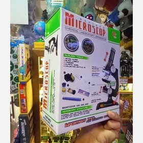 تصویر میکروسکوپ آموزشی کودکان با بزرگنمایی و نور LED 