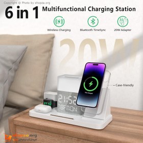 تصویر ایستگاه شارژ چنده کاره بی‌سیم سریع BezosMax BezosMax 6 in 1 Wireless Charging