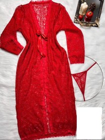 تصویر لباس خواب زنانه رنگ قرمز کد ۲۱۷ 