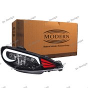 تصویر چراغ جلو اسپرت 206 برند مدرن و کروز پلاس مدل GT بسته دو عددی - مدرن / سفید 