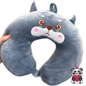 تصویر بالشتک گردنی طوسی | Gray neck pillow 