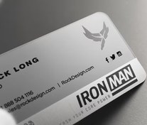 تصویر کارت ویزیت Iron پلکسی 