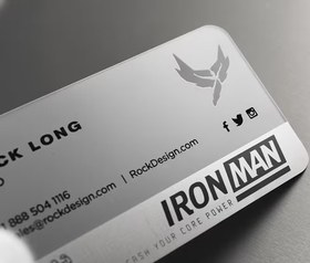 تصویر کارت ویزیت Iron پلکسی 