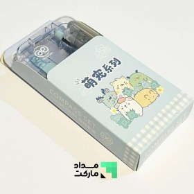 تصویر ست پرگار و نقاله و گونیا 