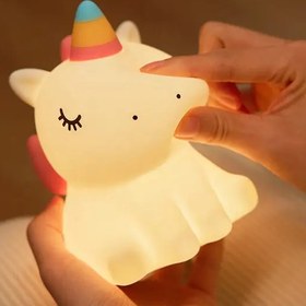 تصویر چراغ خواب های شارژی سیلیکونی یونیکورن Unicorn rechargeable silicone night lights