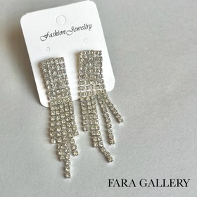 تصویر گوشواره نگینی کد EF17 