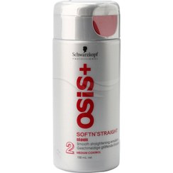 تصویر کرم صاف کننده مو اوسیس شوارتسکف محافظ حرارت Schwarzkop Professional Gel Osis+ Soft ‘N Straight 150 ml 