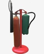 تصویر پایه فلزی نگهدارنده کپسول آتش نشانی 