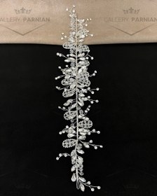 تصویر ریسه موی عروس کد R24 Bridal headband code R24