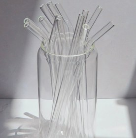 تصویر نی شیشه ای پیرکس - 1 عدد 