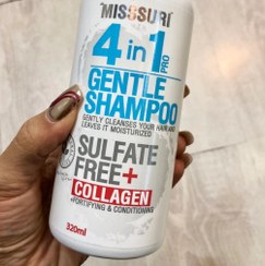 تصویر شامپو فری سولفات میسوری - نارنجی موهای رنگ شده و آسیب دیده Misssuri free sulfate shampoo