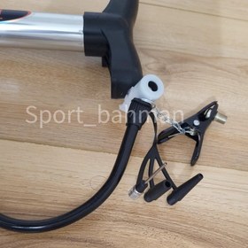 تصویر تلمبه باد استیل پایی 