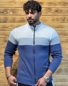 تصویر بافت زیپدار فری سایز مردانه Men's free size zipped fabric