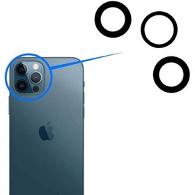 تصویر شیشه لنز دوربین گوشی Apple iPhone 12 Pro Max ا Apple iPhone 12 Pro Max Camera Glass Lens Apple iPhone 12 Pro Max Camera Glass Lens