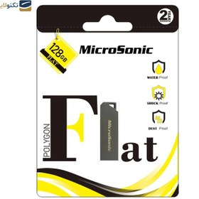 تصویر فلش مموری میکروسونیک مدل Flat ظرفیت 128 گیگابایت Microsonic Flat Flash Memory - 128GB