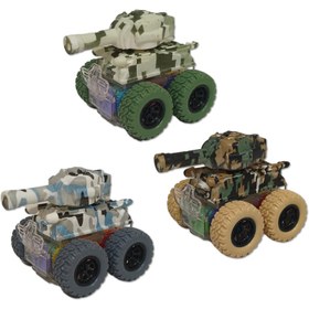 تصویر اسباب بازی تانک قدرتی چراغ دار Tank Gear Car 