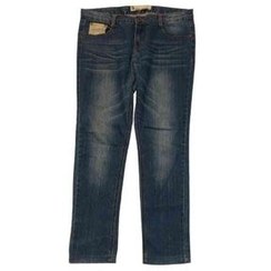 تصویر شلوار جین سرمه ای آبی شلوار لی دخترانه زنانه مردانه پسرانه دمپا راسته برند A&J 