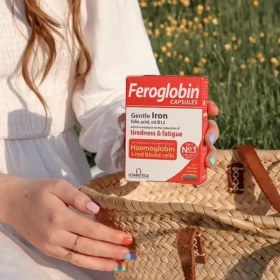 تصویر کپسول فروگلوبین ب ۱۲ ویتابیوتیکس بسته 30 عددی feroglobin b12