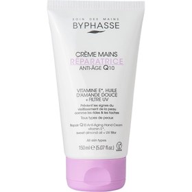 تصویر کرم ضد‌‌‌ پیری بایفاس مناسب پوست‌های خشک Byphasse Repair Q10 Hand Cream Anti-Aging 150ml