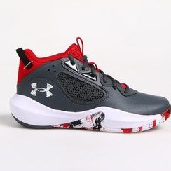 تصویر کفش بسکتبال پسر خاکستری Ua Gs Lockdown 6 آندر آرمور Under Armour 