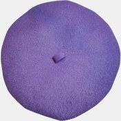 تصویر کلاه برت زنانه و مردانه بنفش مدل KLHPRPLL دایاناکالکشن 