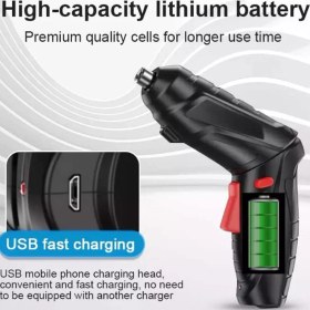 تصویر دریل و پیچ گوشتی شارژی مدل 43765 مجموعه ۴۷ عددی 