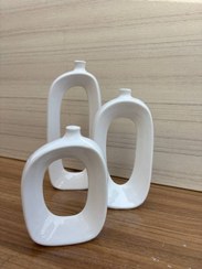 تصویر ست گلدان مینیمال سه‌تکه | دکوری شیک برای خانه و محل کار 