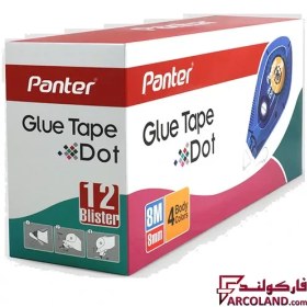 تصویر چسب نواری دوطرفه پنتر کد GT101 بسته 12 عددی Panter Glue Tape Dot 8mm GT101 12pcs