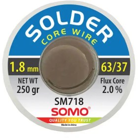 تصویر سیم لحیم سومو 1.8 میلیمتر 250 گرم مدل SOMO SM718 solder wire