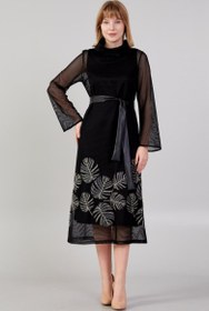 تصویر لباس مجلسی مشکی دو تیکه مدل 2024 ترکیه Womens Black dress 2024